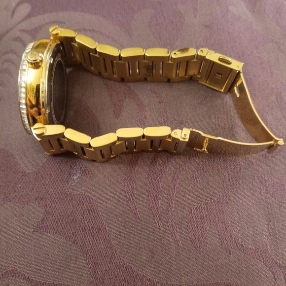 MICHAEL KORS SKYLAR CHAMPAGNE DIAL GOLD-TONE CRYSTALS LADIES WATCH MK5867 NO BOX - Picture 9 of 9